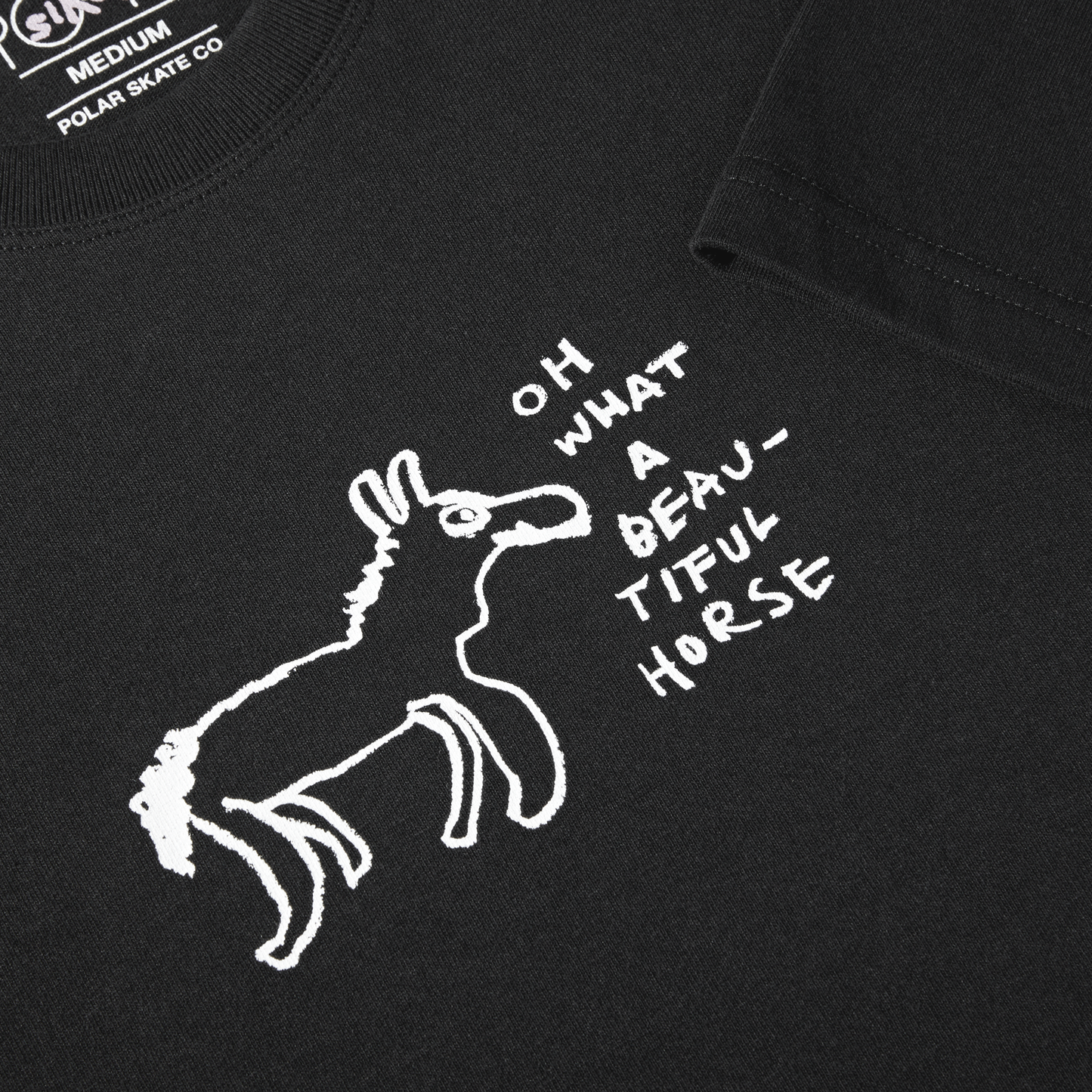 Polar Beautiful Horses T-Shirt Black
