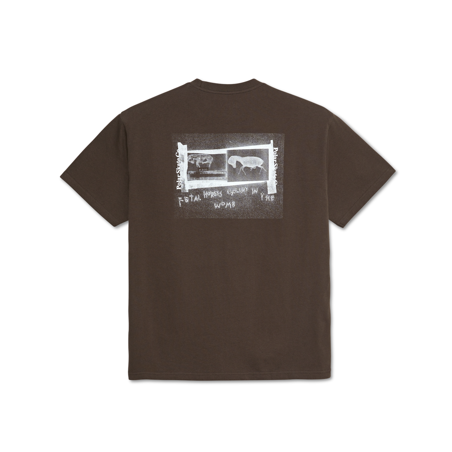 Polar Beautiful Horses T-Shirt Chocolate