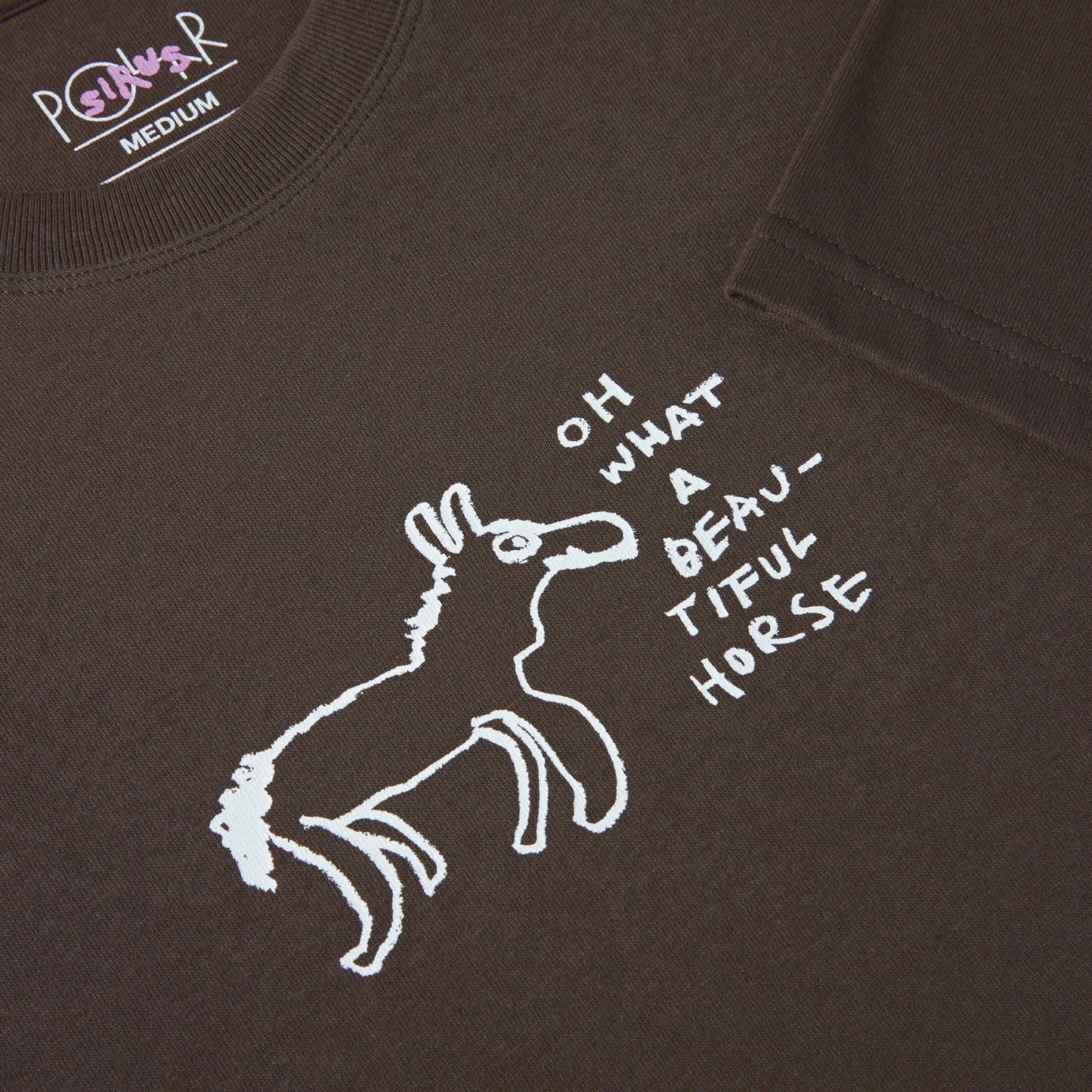 Polar Beautiful Horses T-Shirt Chocolate
