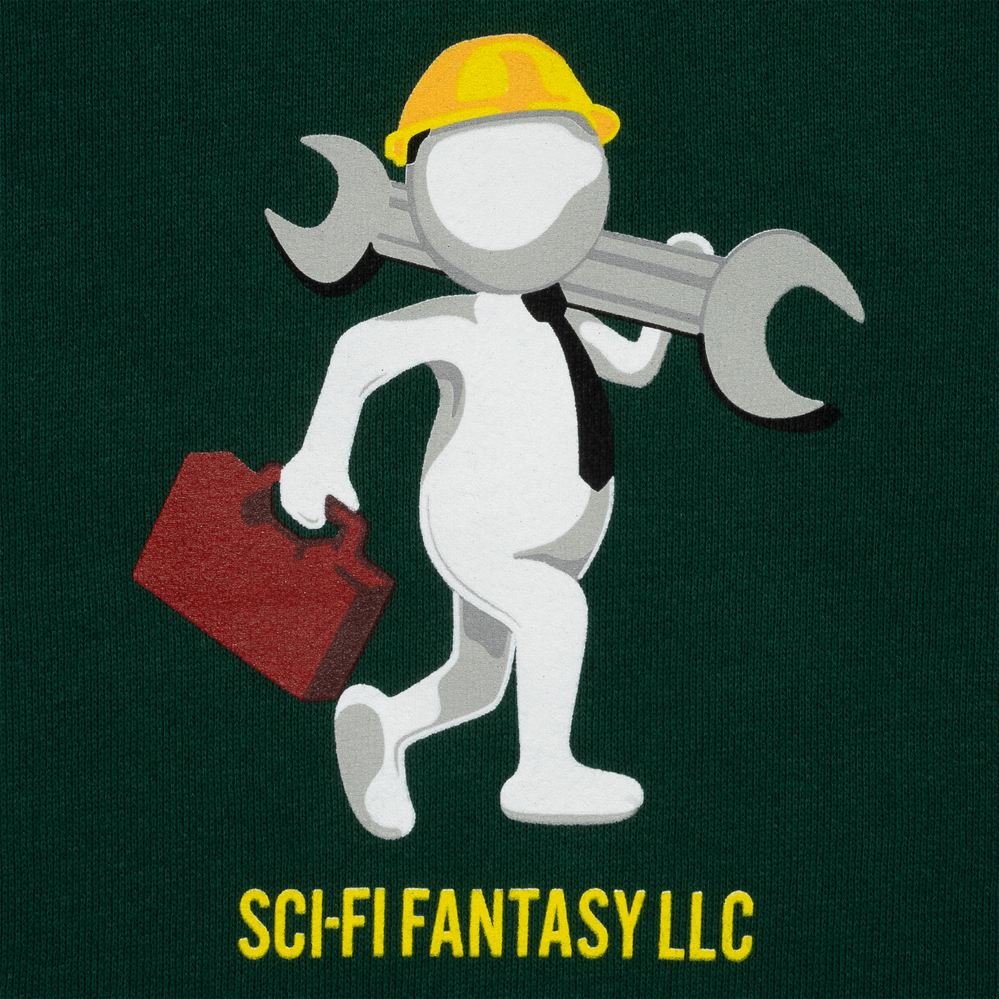 Sci-Fi Tech Support Hooded Sweater Forest