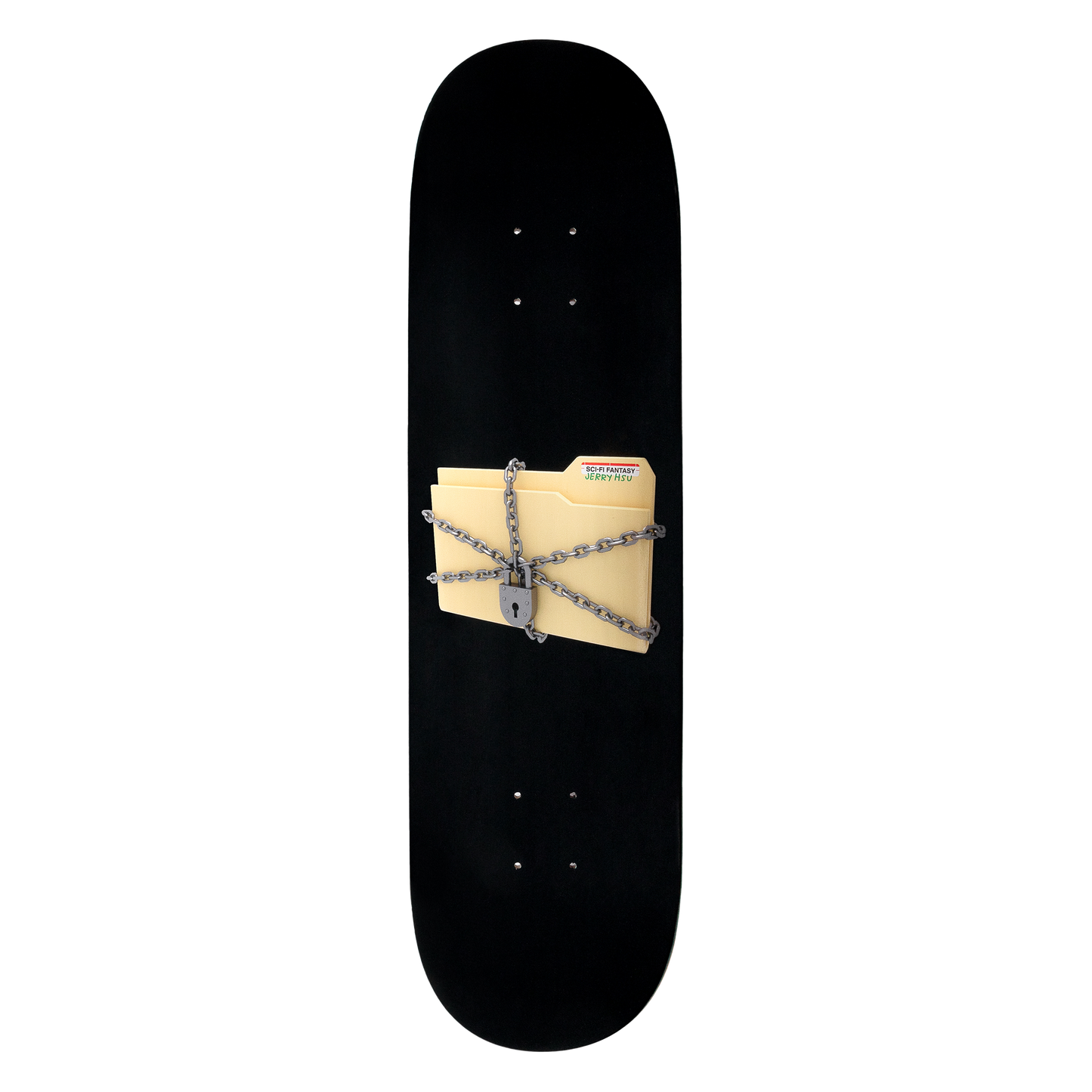 Sci-Fi Jerry Hsu Locked File Skateboard Deck 8.25