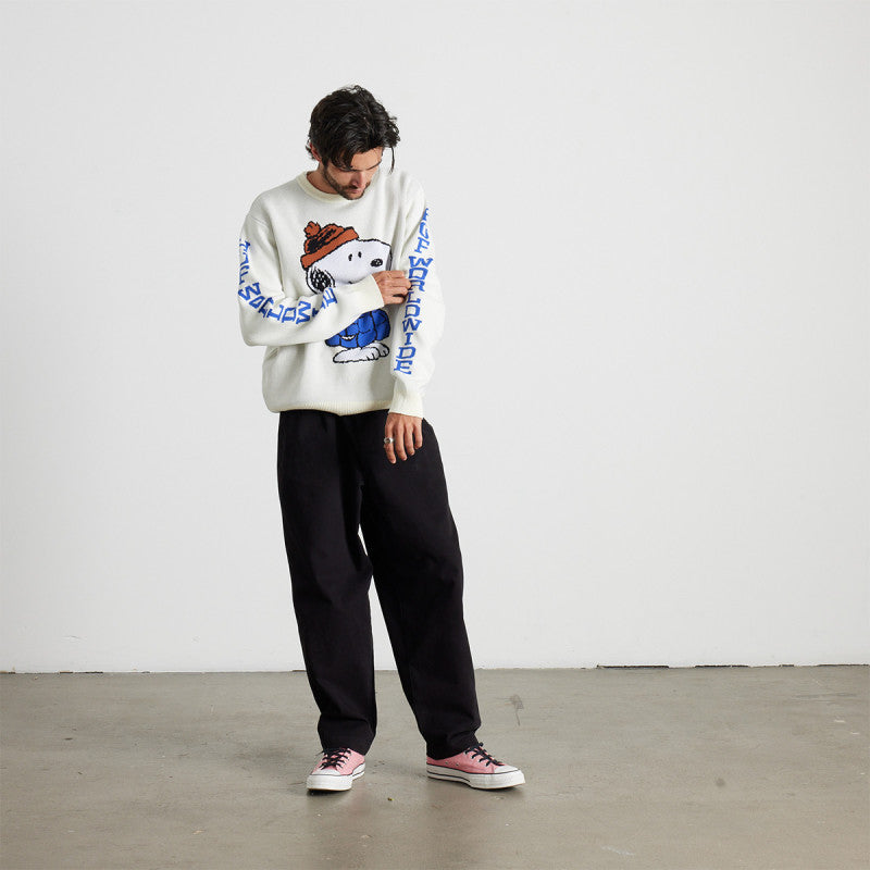 HUF Snoopy Puffer Sweater Bleach