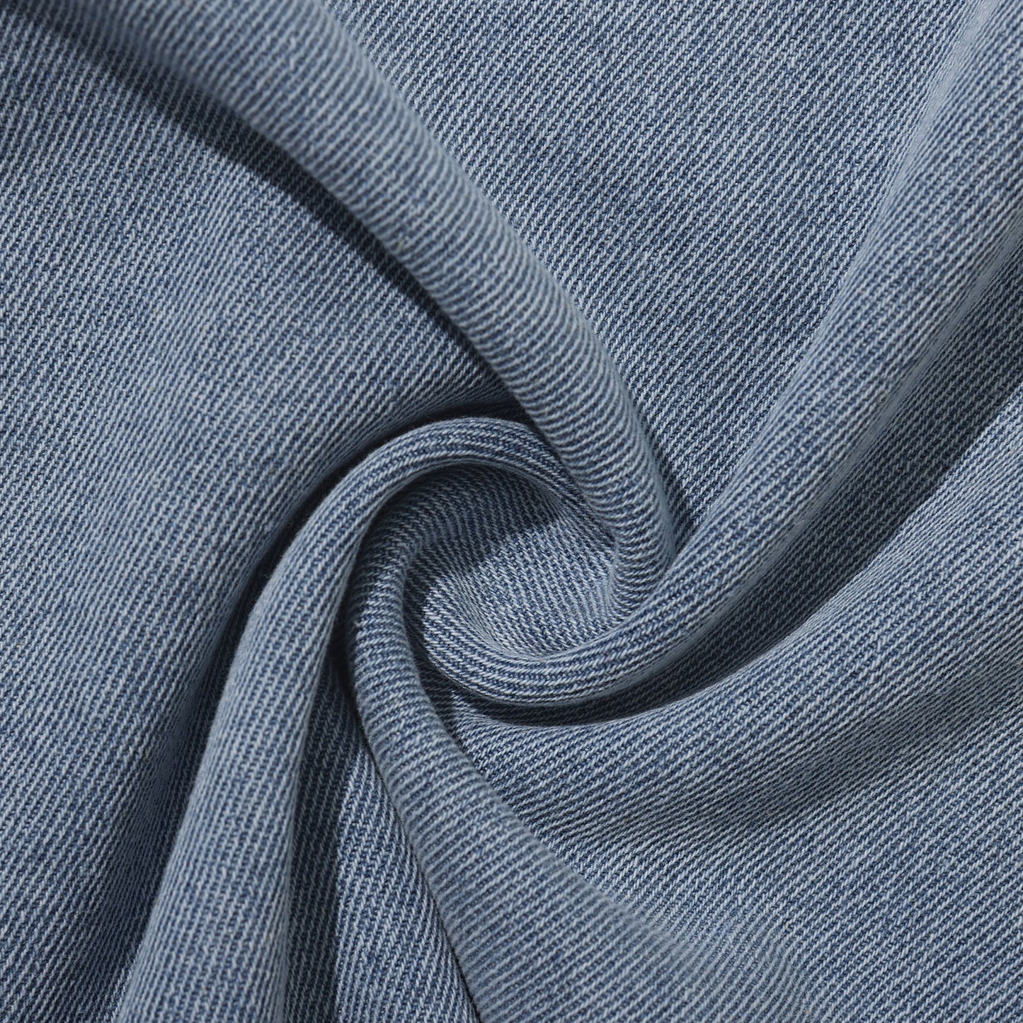 Helas Bad Washed Denim Shirt Light Blue