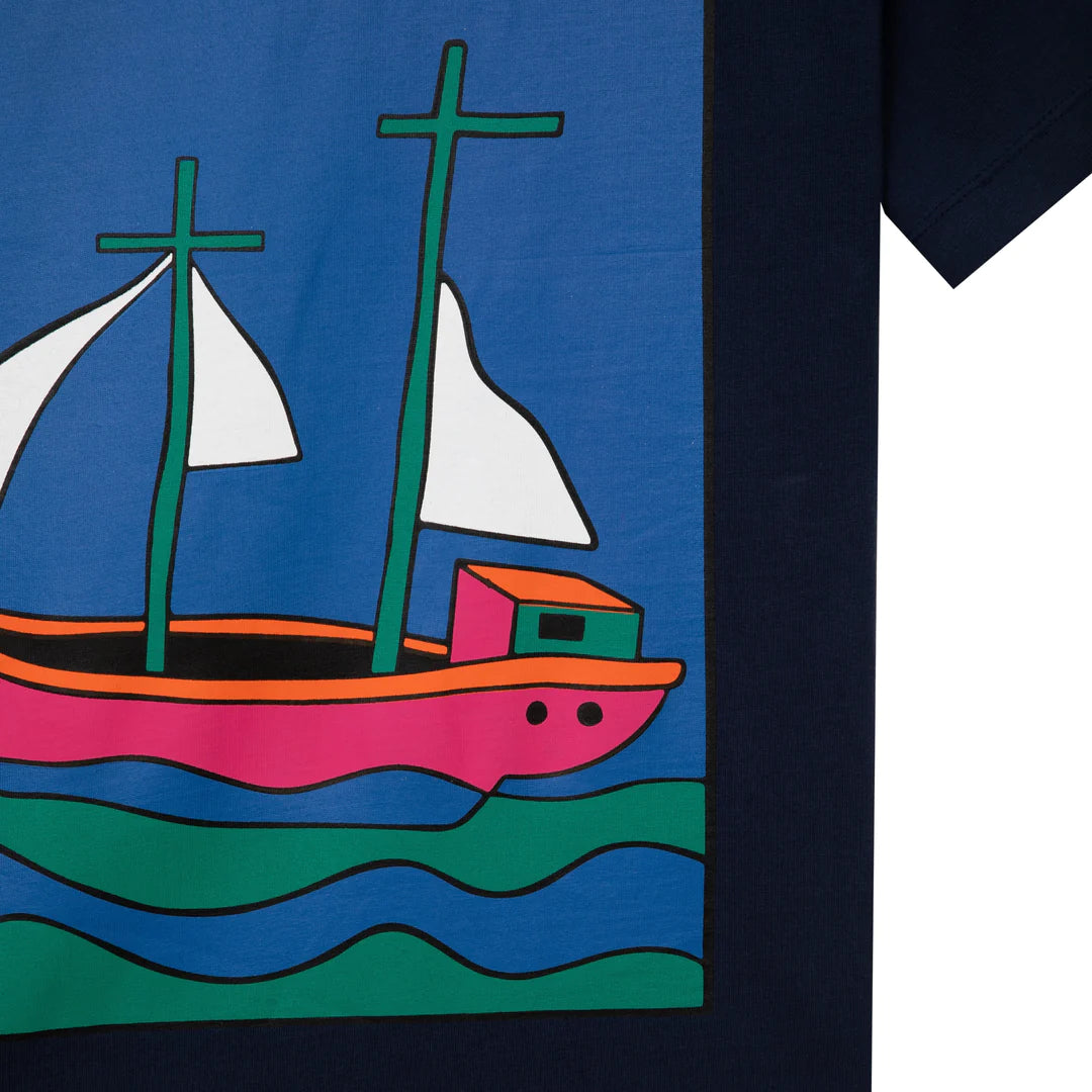 Tired The Ship Has Sailed T-Shirt Navy