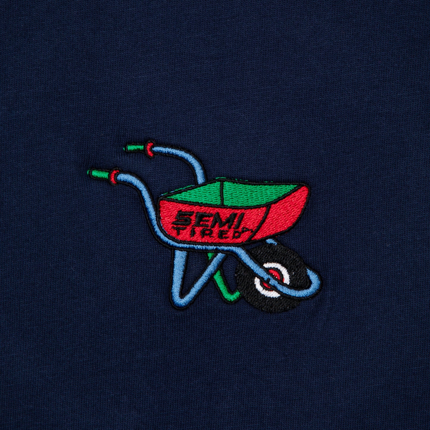 Tired Semi Tired Longsleeve T-Shirt Navy