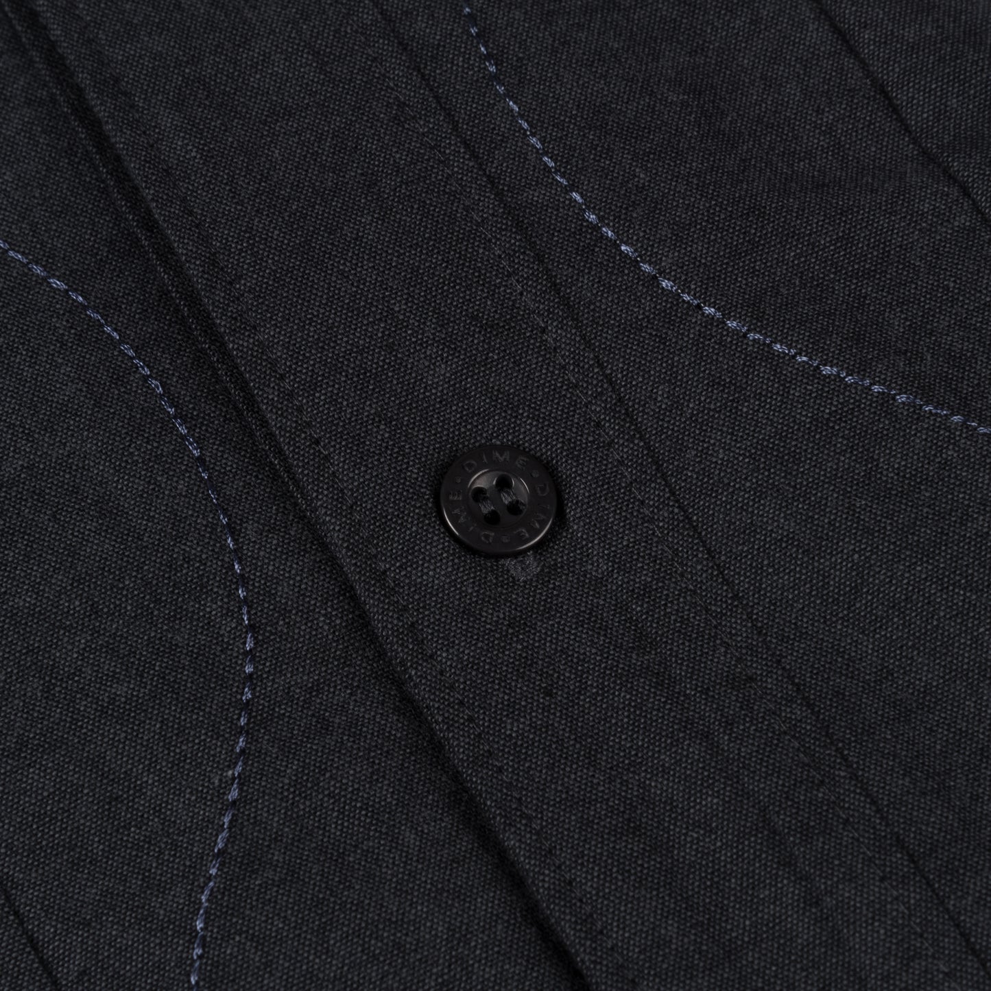 Dime Lotus Button Up Shirt Vintage Black