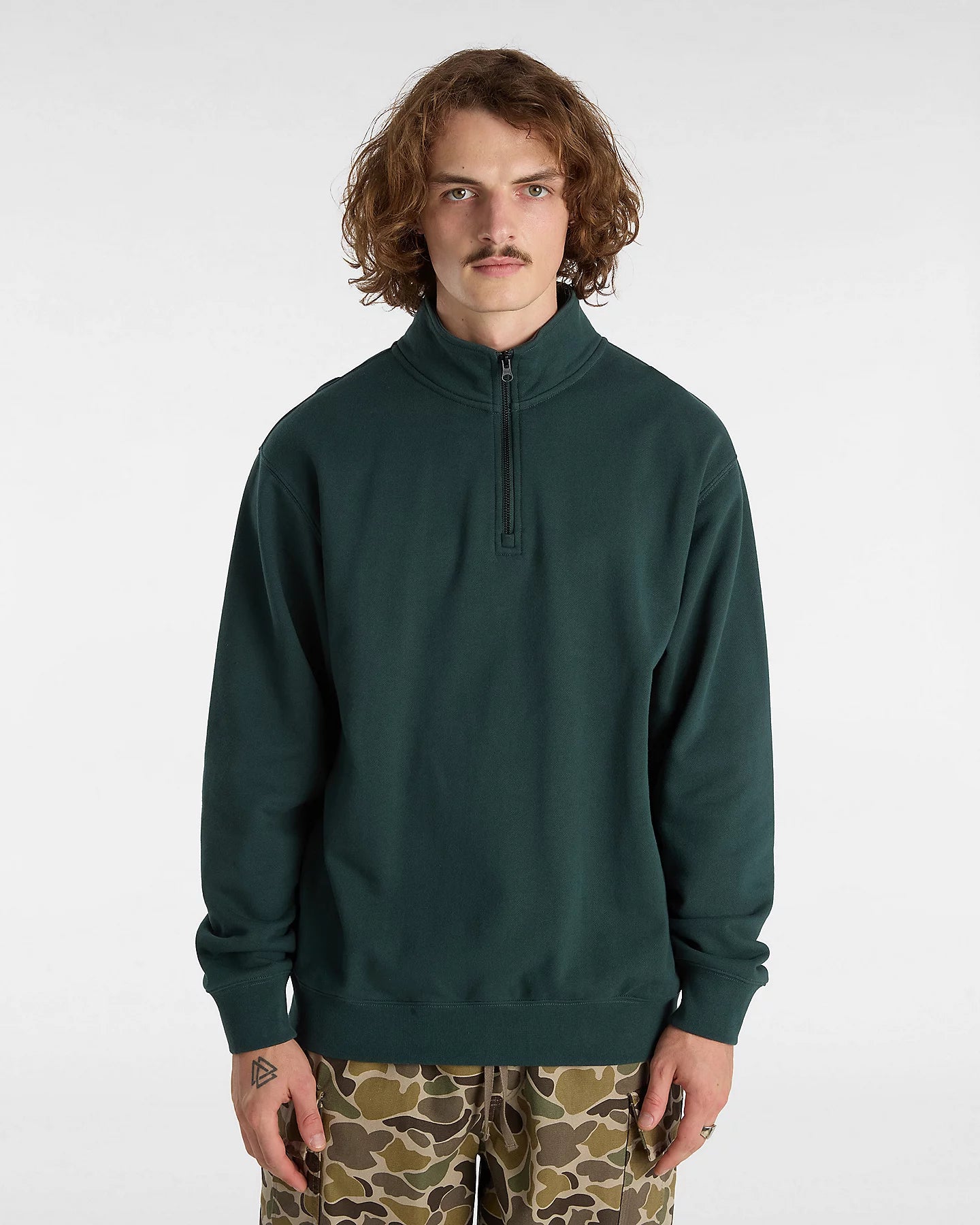 Vans Original Standards Loose Half Zip Green Gables