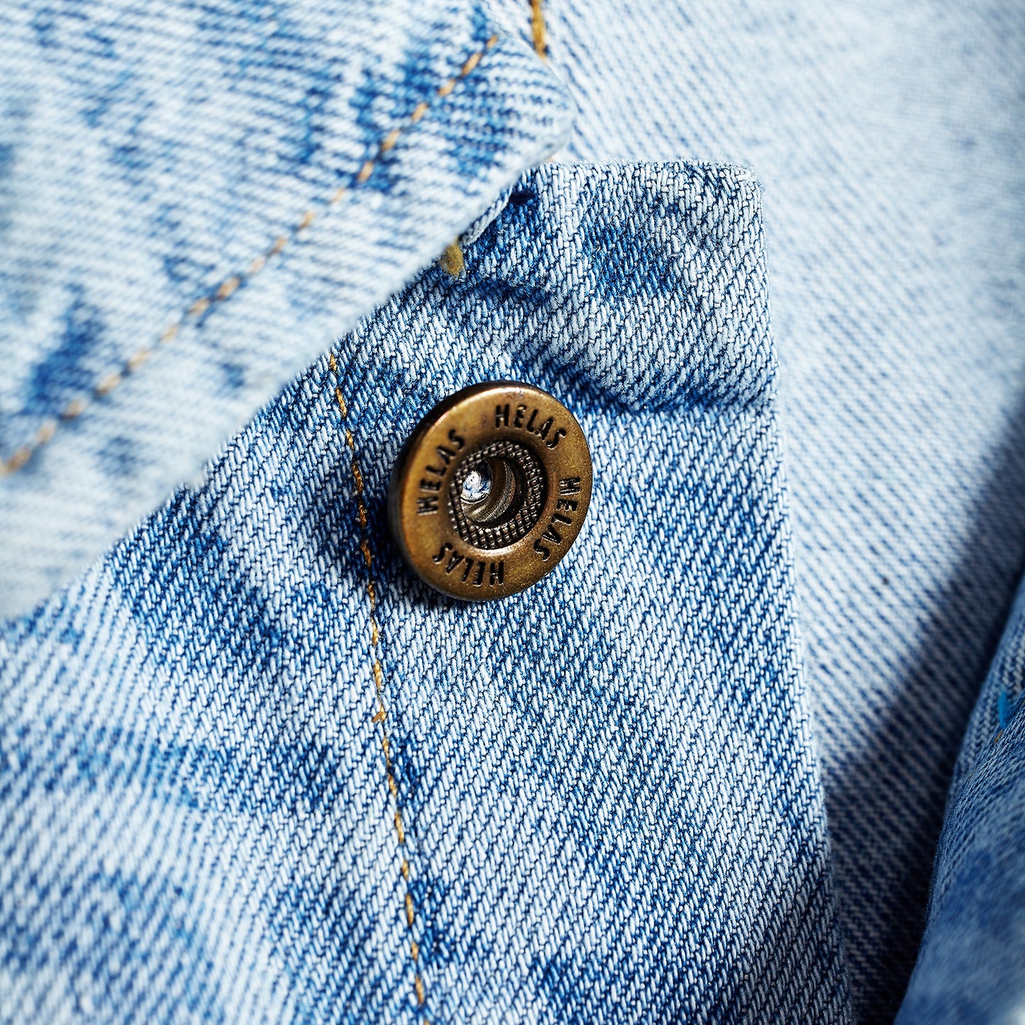 Helas Wave Denim Jacket Light Blue