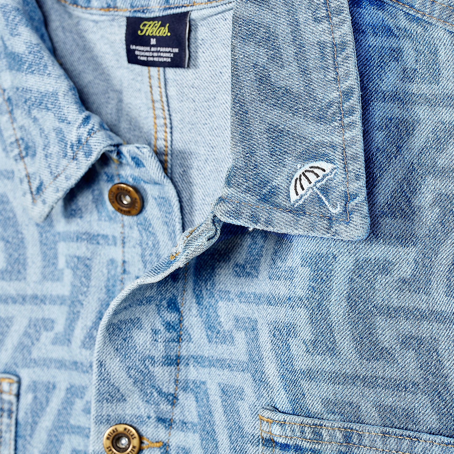 Helas Wave Denim Jacket Light Blue