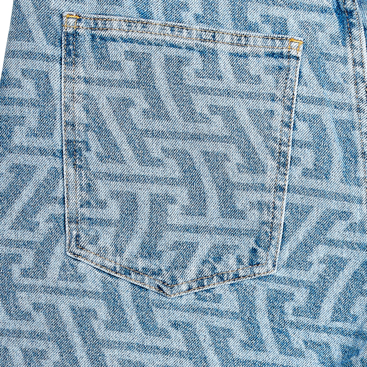 Helas Wave Denim Pants Light Blue