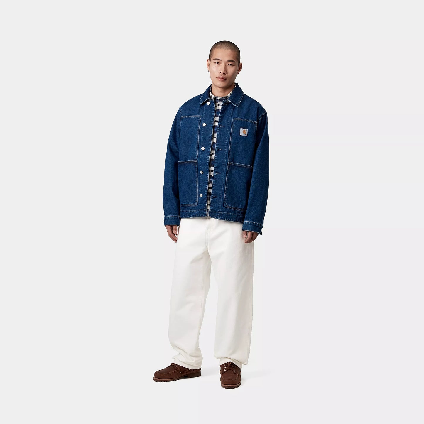 Carhartt WIP Aaron Pant White Rinsed