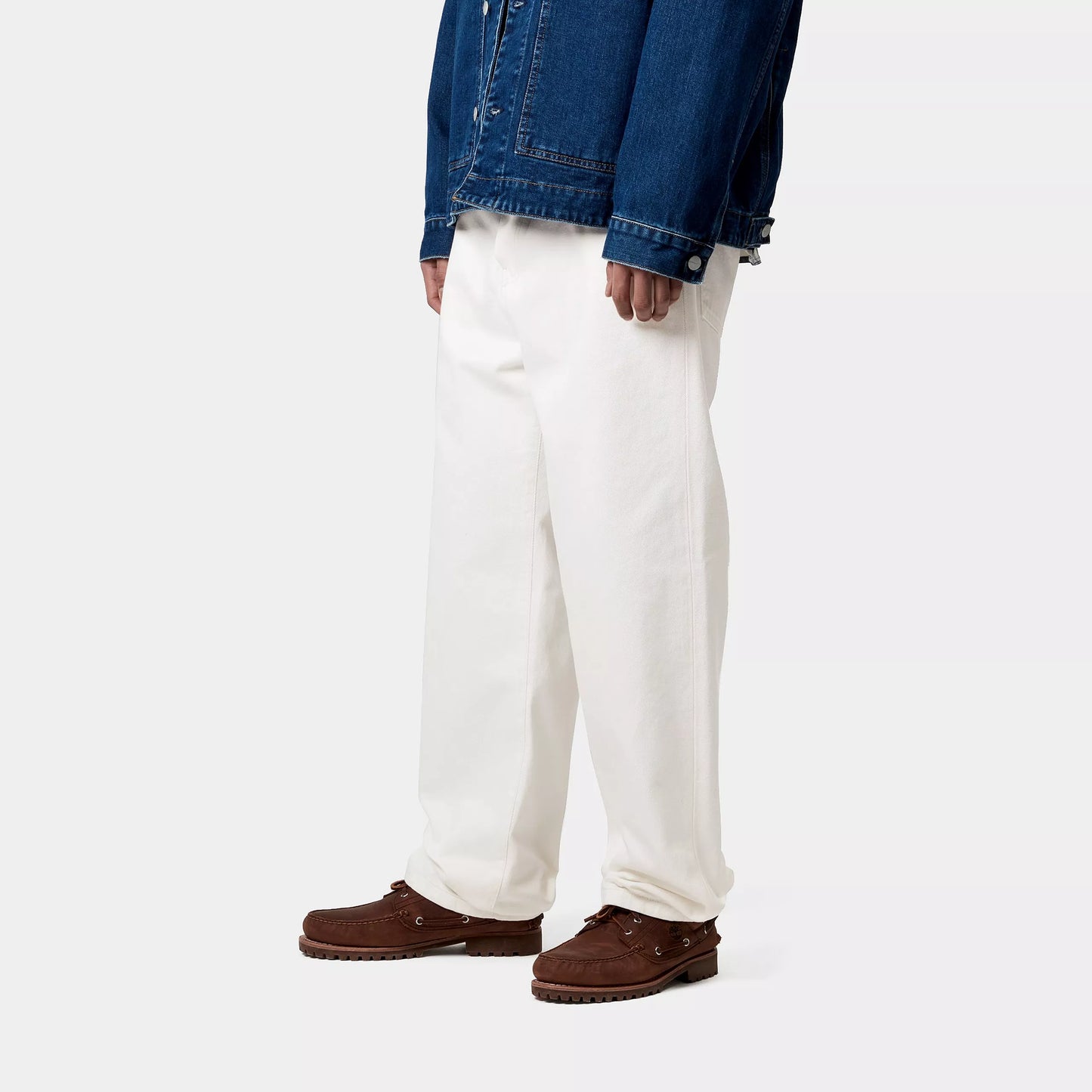 Carhartt WIP Aaron Pant White Rinsed