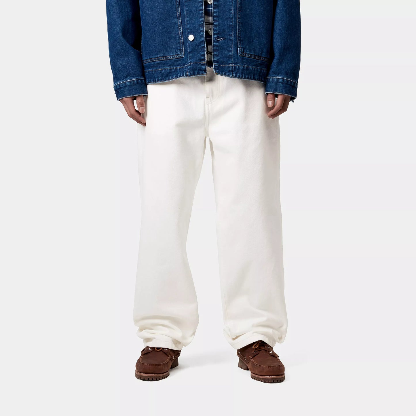Carhartt WIP Aaron Pant White Rinsed