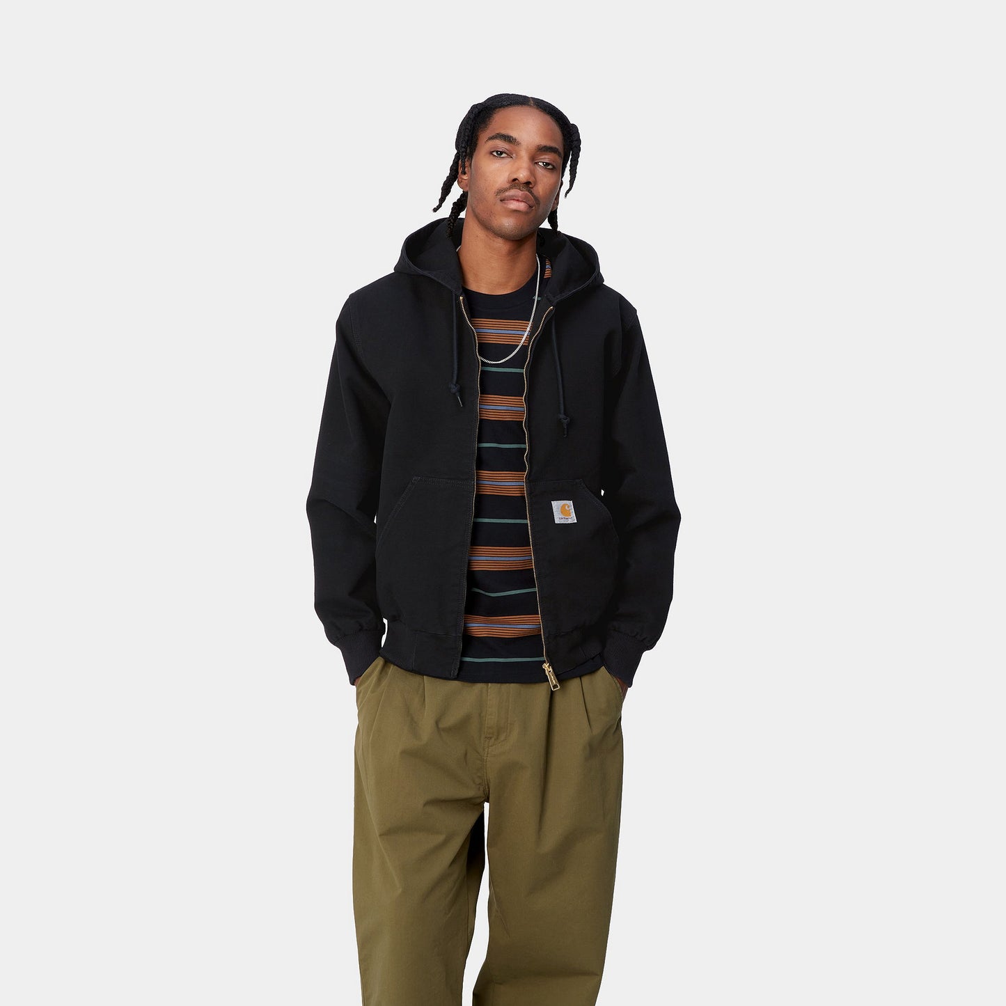 Carhartt WIP Active Jacket Black Aged Canvas