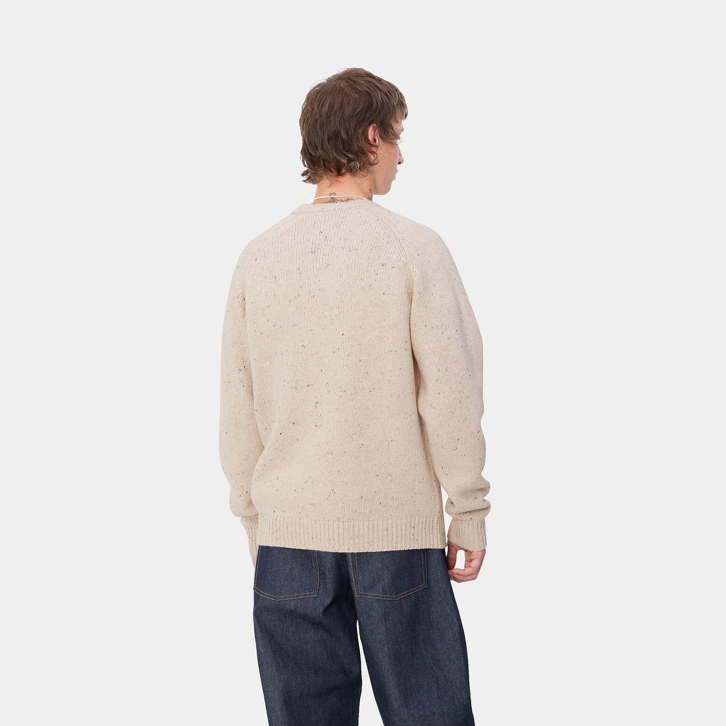 Carhartt WIP Anglistic Sweater Speckled Moonbeam