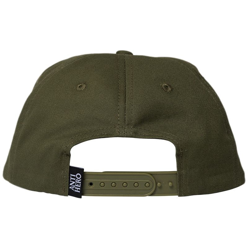 Anti Hero Basic Pigeon Snapback Cap Olive/Orange