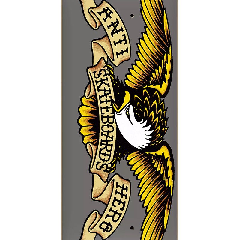 Anti Hero Team Classic Eagle Skateboard Deck Grey 8.25