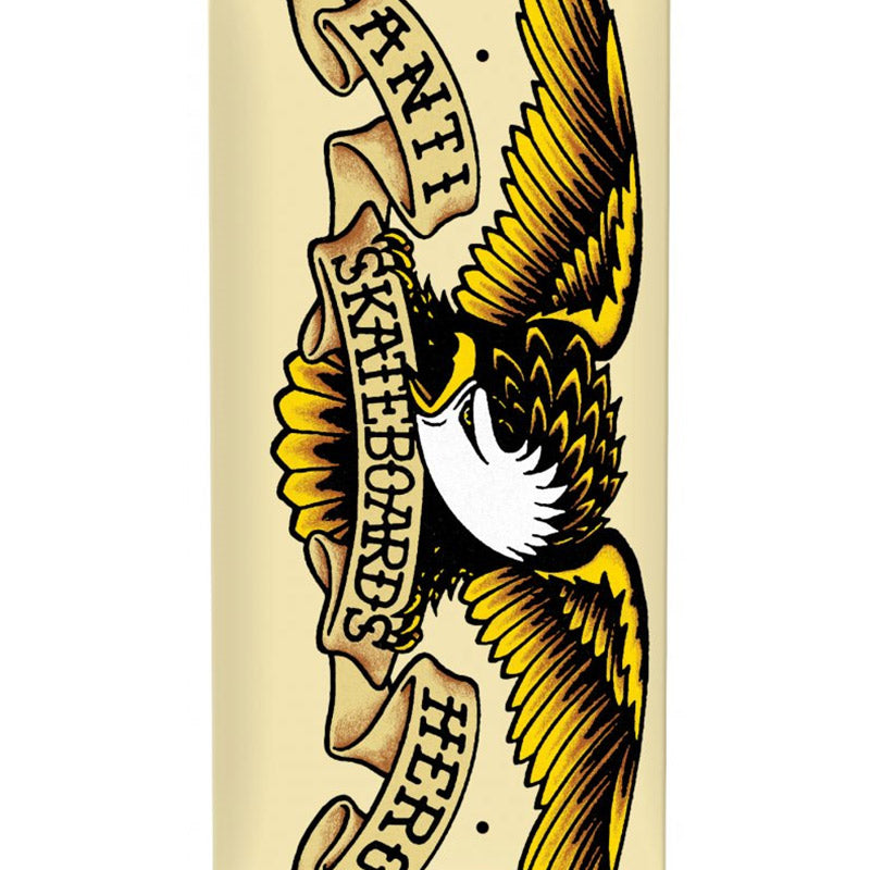 Anti Hero Classic Eagle Skateboard Deck Creme 8.62
