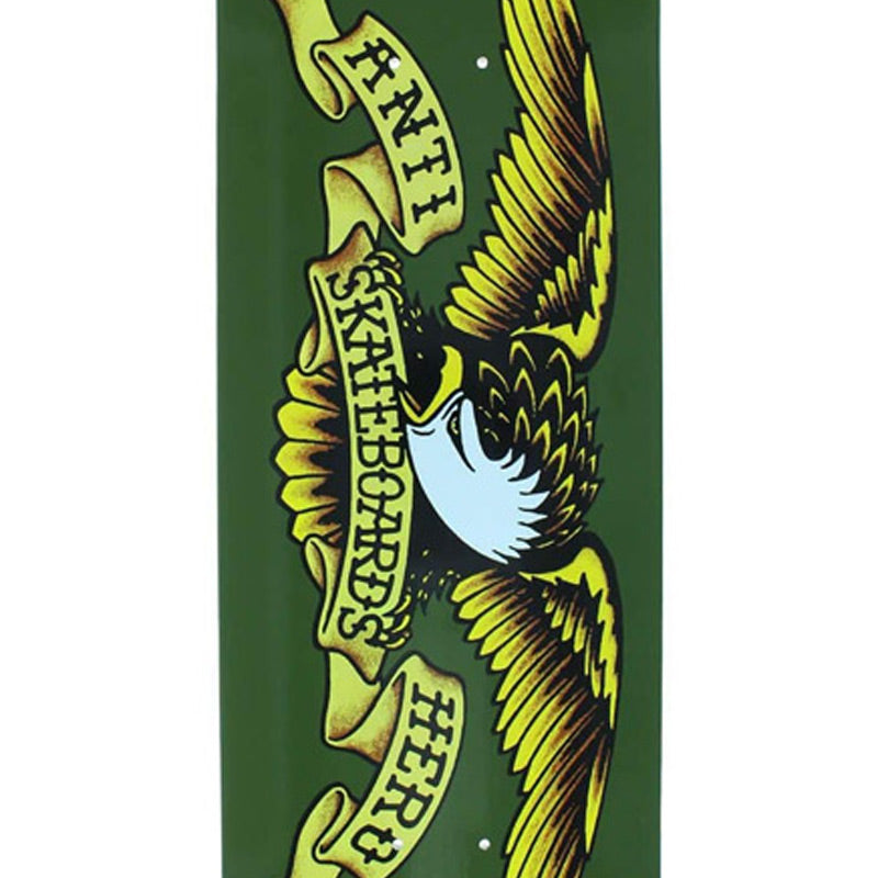 Anti Hero Classic Eagle Skateboard Deck Olive 8.38