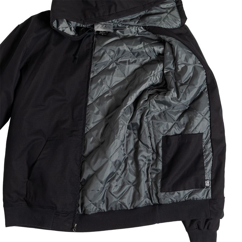 Anti Hero Lil Pigeon Ripstop Hooded Custom Jacket Black