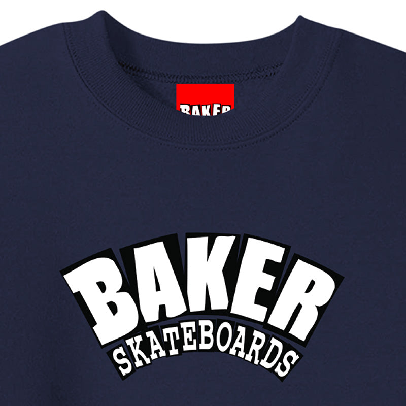 Baker Arch Crewneck Sweater Navy
