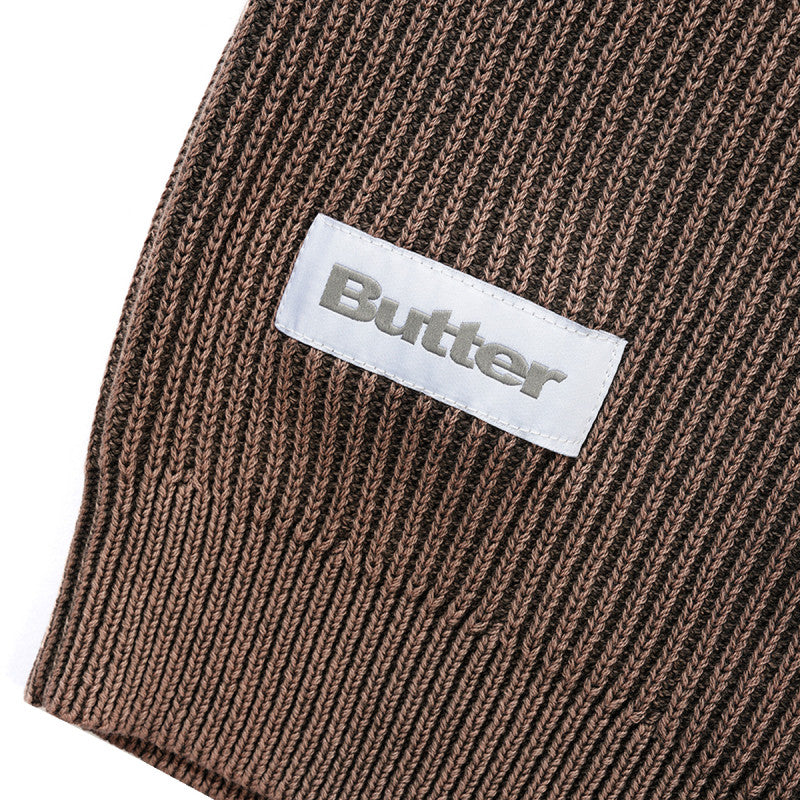 Butter Goods Bleach Knit Sweater Brown