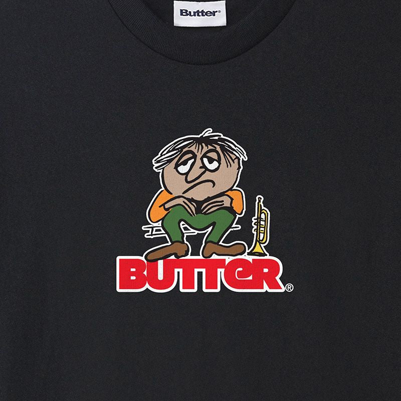 Butter Goods Blues Logo T-Shirt Black