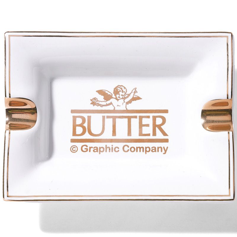 Butter Goods Cherub Ceramic Ash Tray White/Gold