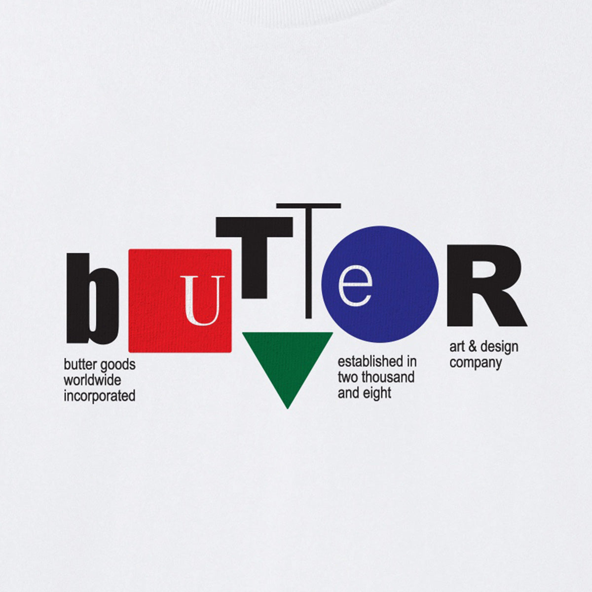 Butter Goods Design Co T-Shirt White
