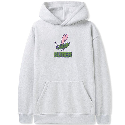 Butter Goods Dragonfly Embroidered Hoodie Ash