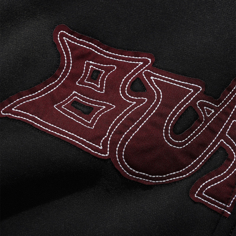 Butter Goods Encounter Zip-Thru Hooded Sweater Washed Black