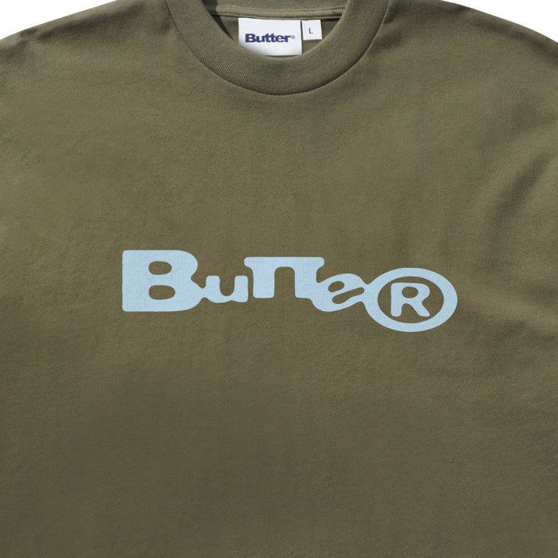 Butter Goods Registered T-shirt Washed Army