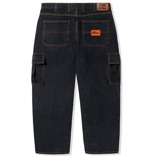 Butter Goods Santosuosso Cargo Denim Jeans Washed Black