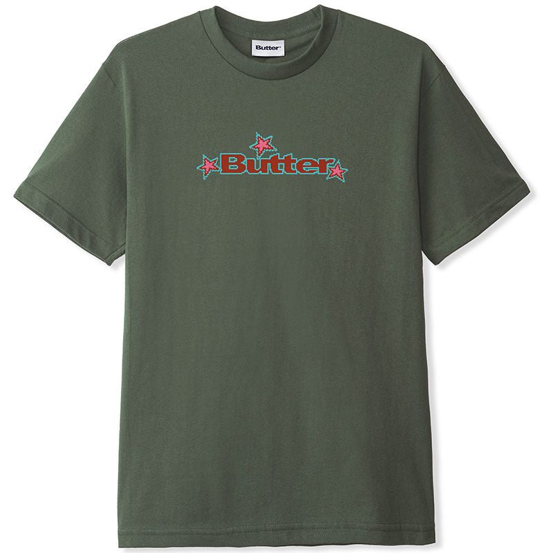 Butter Goods Star Logo T-Shirt Army
