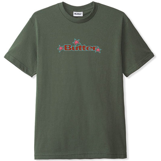 Butter Goods Star Logo T-Shirt Army