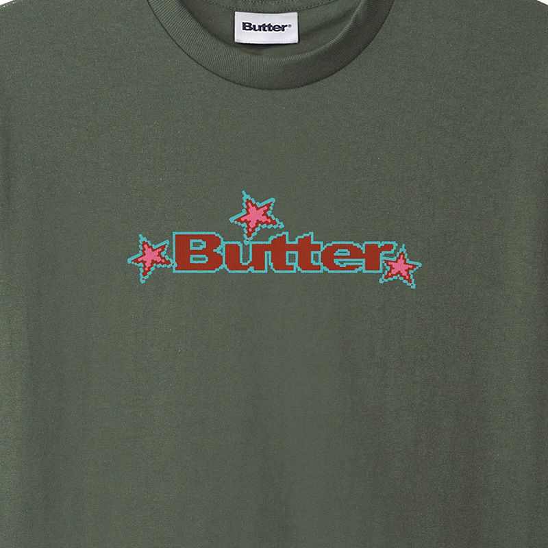 Butter Goods Star Logo T-Shirt Army