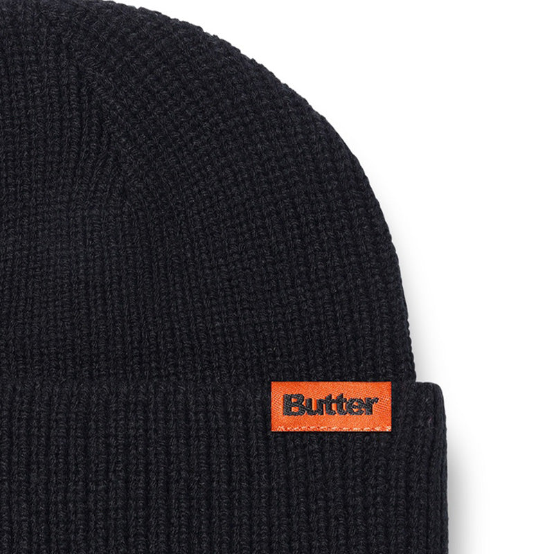 Butter Goods Tall Wharfie Beanie Black