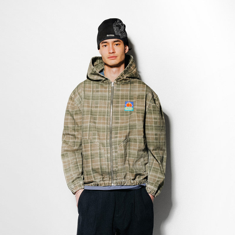 Butter Goods Work Jacket Washed Plaid