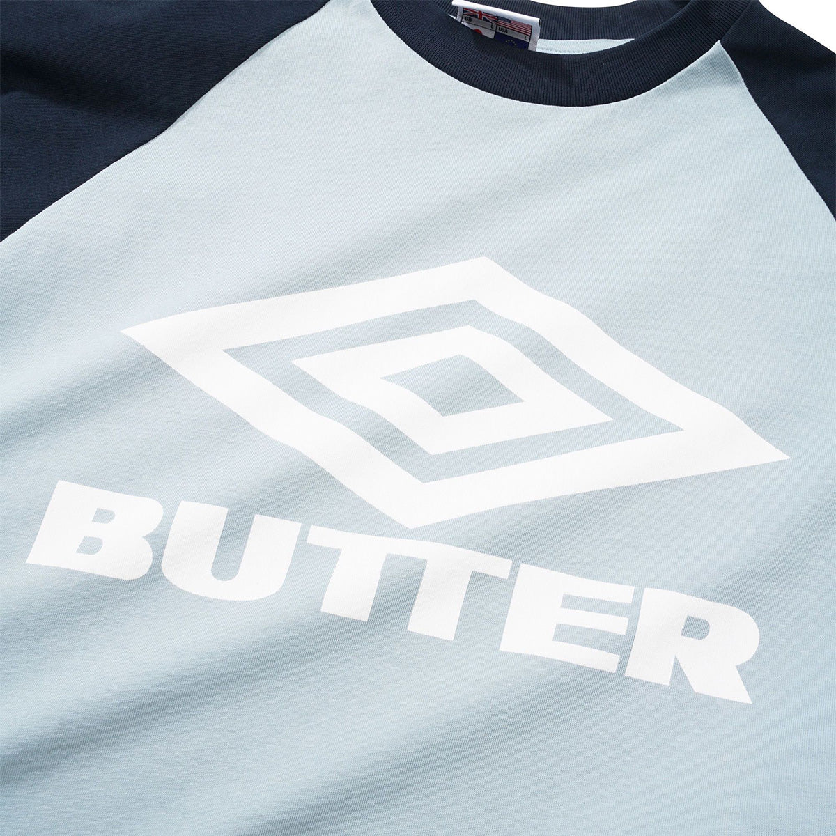 Butter Goods x Umbro Diamond Logo Raglan T-shirt Slate/Navy