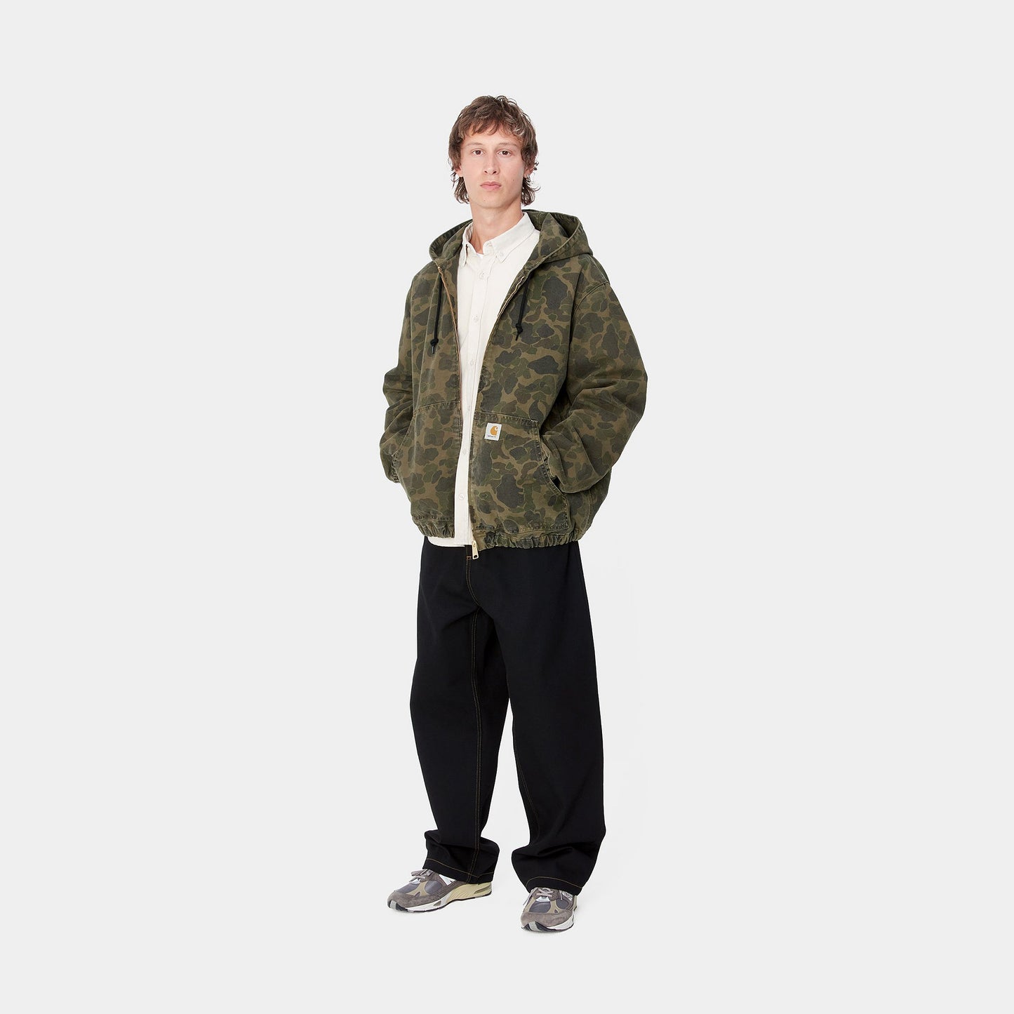 Carhartt WIP Duck Active Jacket Camo Duck Green/Office Green Garment Dyed