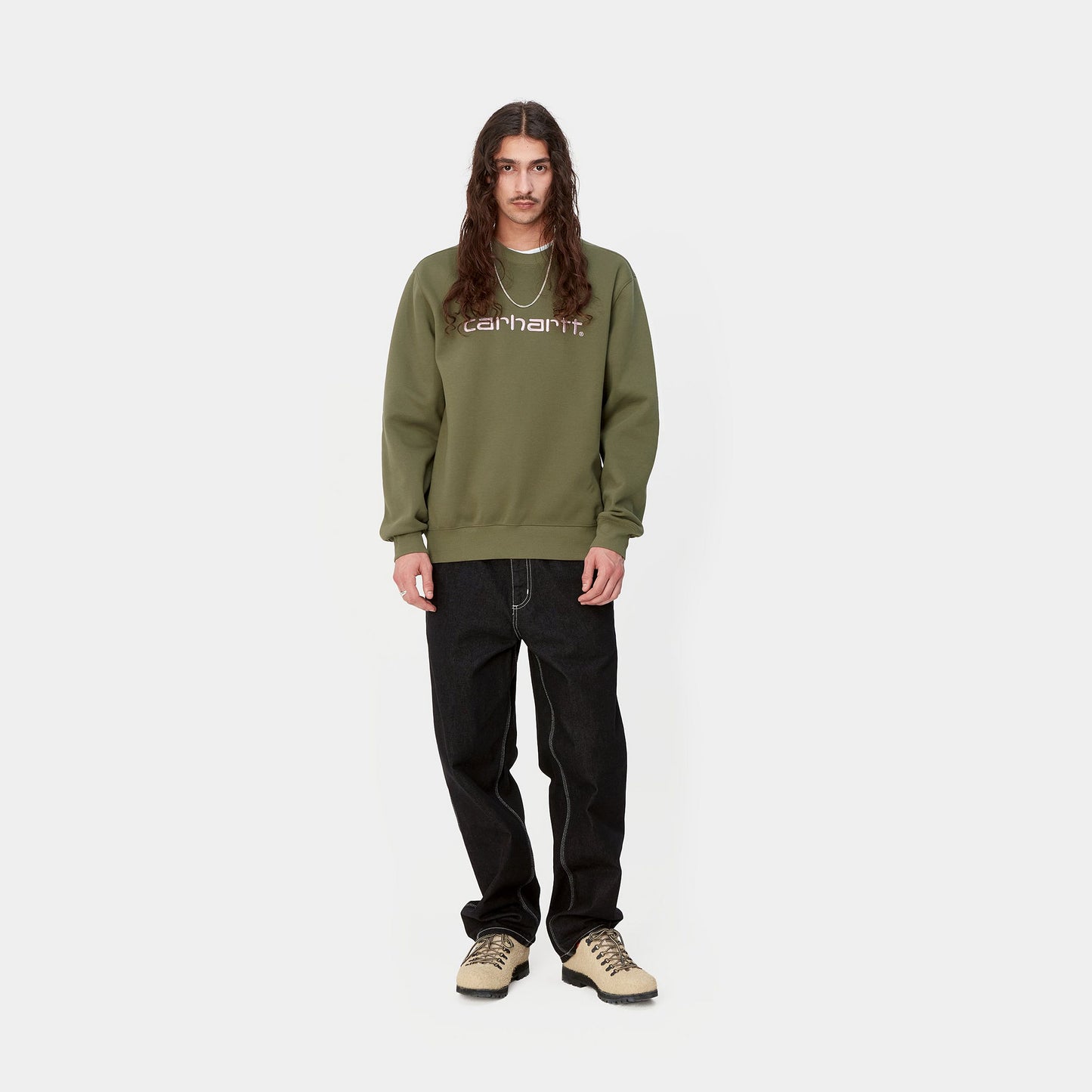 Carhartt WIP Carhartt Sweater Dundee/Glassy Pink
