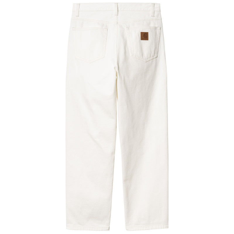 Carhartt WIP Aaron Pant White Rinsed