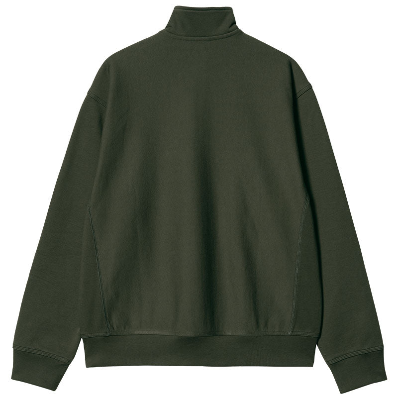Carhartt WIP Half Zip American Script Sweater Plant