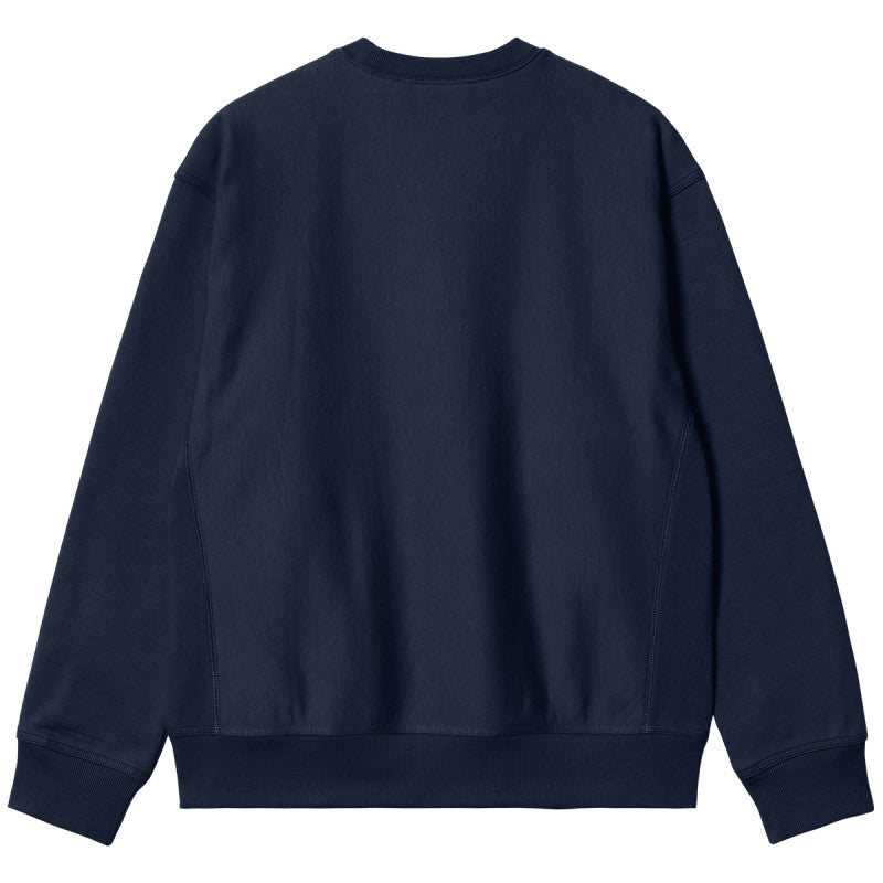 Carhartt WIP American Script Sweater Air Force Blue