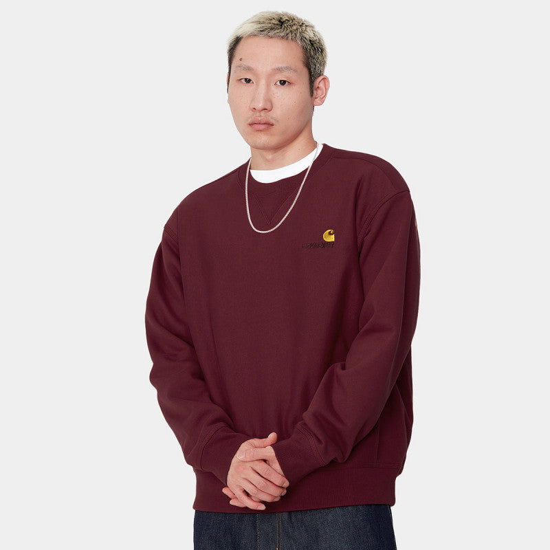 Carhartt WIP American Script Sweater Malbec