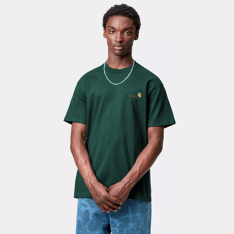 Carhartt WIP American Script T-Shirt Dark Fir
