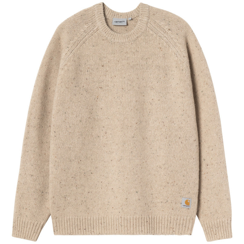Carhartt WIP Anglistic Sweater Speckled Fleur de Sel