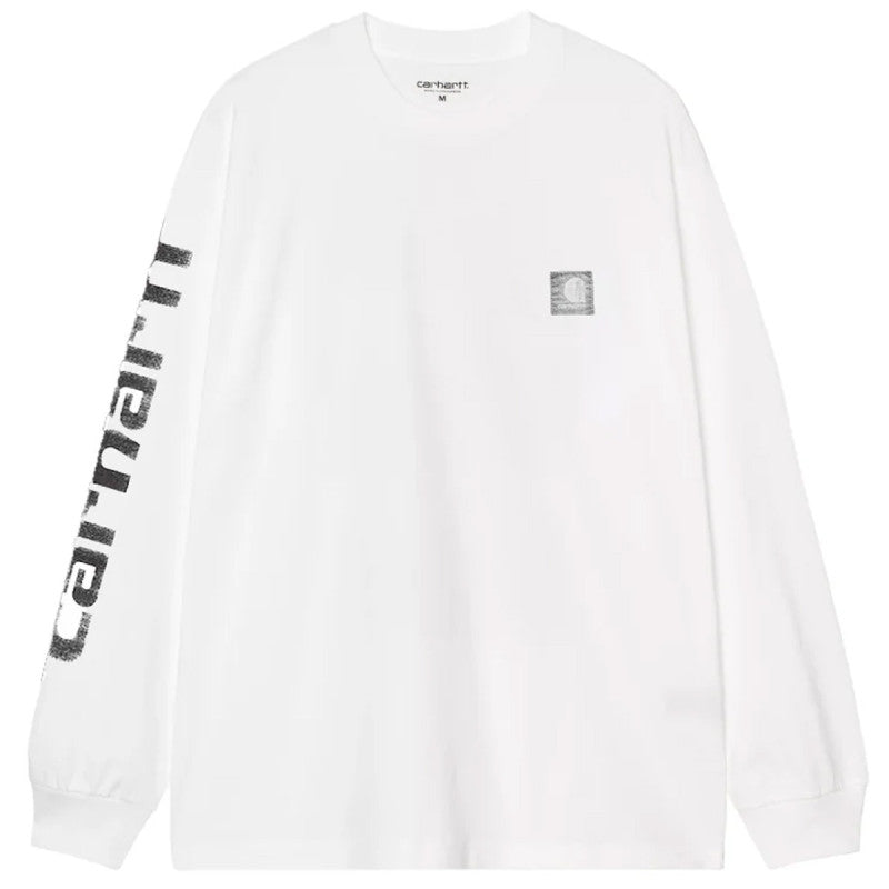 Carhartt WIP Archive Script Longsleeve T-Shirt White