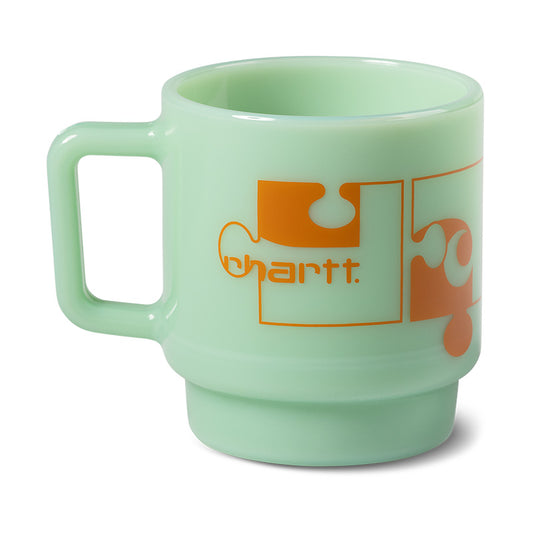 Carhartt WIP Assemble Glass Mug Jade/Carhartt Orange