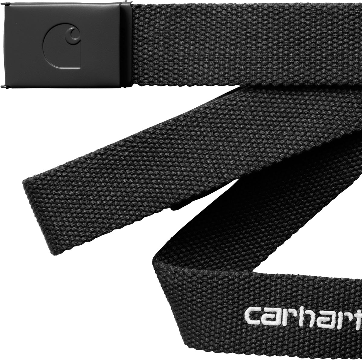 Carhartt WIP C-Logo Belt Tonal Black/White